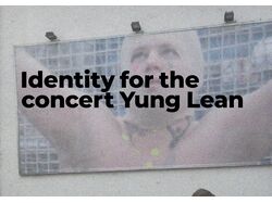 Айдентика концерта Yung Lean