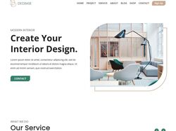 DecBase - проект лендинг на Bootstrap без адаптива