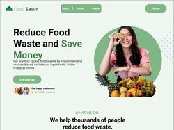 Адаптивная верстка лендинга Food Savor (+анимации)