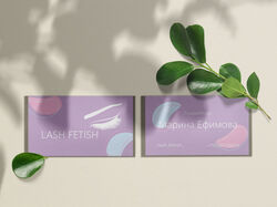 Дизайн визитки_lash fetish