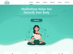 Адаптивный и кроссбраузерный сайт о медитации