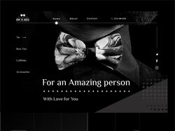 Дизайн Landing Page для продажи мужс. бабочек