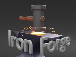 3D лого для Iron Forge Studios