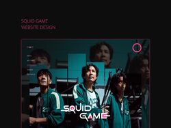 Squid Game website design