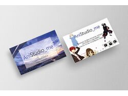 Двусторонняя визитка_Anime