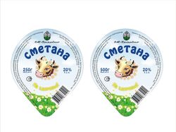 Упаковка сметаны