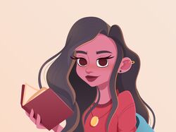 Girl with book