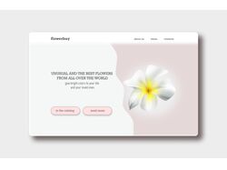 UI/UX дизайн сайта цветов