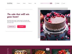 Дизайн для сайта со сладостями