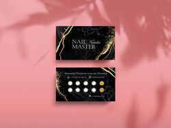 Визитка для мастера маникюра
