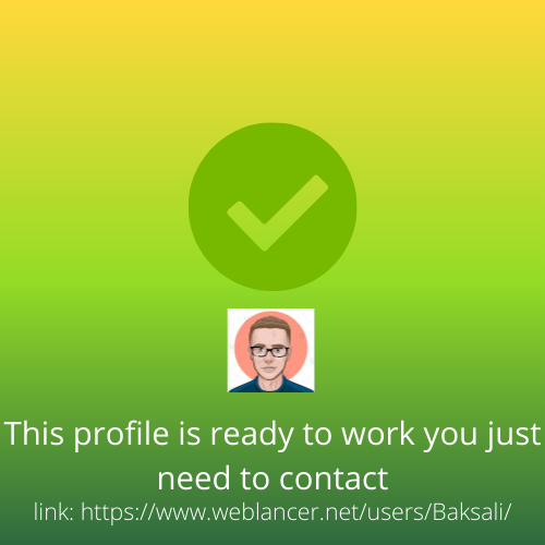This profile is ready to work you just need to contact.png