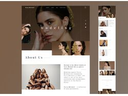 Landing page. Model agency