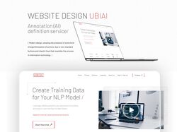 Дизайн сайта - сервис аннотаций UBIAI