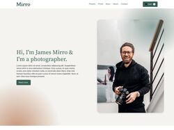 Mirro | Сайт-портфолио фотографа