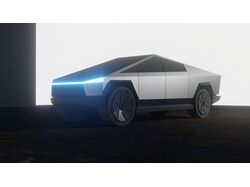 Тесла кибертрак Low Poly