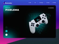 Дизайн веб-сайта, бренд игровой консоли и дизайн л