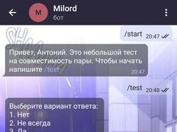 Telegram bot Milord