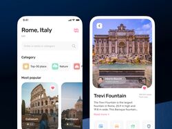 Travel app design