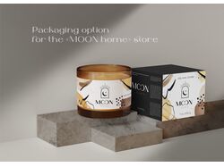 Упаковка для ароматических свечей "MOON home"