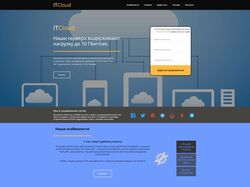 ItCloud Адаптивная вёрстка Лэндинга HTML/CSS/JQ
