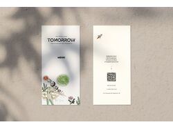 Меню ресторана TOMORROW