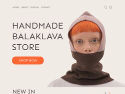 Дизайн сайта для магазина Балаклав