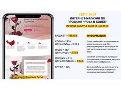 ИНТЕРНЕТ-МАГАЗИН ПО ПРОДАЖЕ “РОЗА В КОЛБЕ”