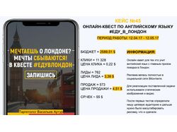 ОНЛАЙН-КВЕСТ ПО АНГЛИЙСКОМУ ЯЗЫКУ #ЕДУ_В_ЛОНДОН