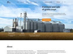 Дизайн для сайта компании из аграрного сектора