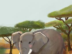 Сюжетные иллюстрации с фоном.