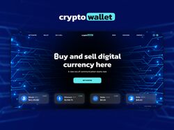 Home page for crypto wallet