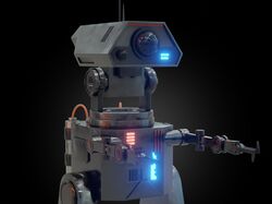 Sci-fi Robot 3D model low-poly game ready Low-poly