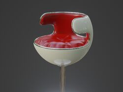 Modern Plastic Chair Low Poly 3D Model Low-poly 3D