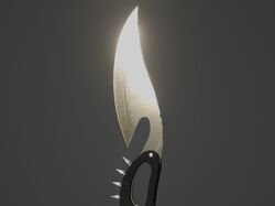 Knife Low-poly 3D model Low-poly 3D model
