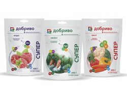Серия мягких упаковок для удобрений "СУПЕРдобриво"