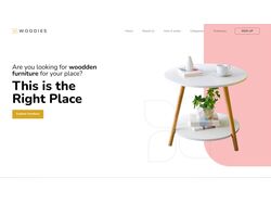 Landing page "Woodies"
