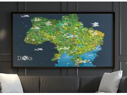 Отрисовка карты Украины для компании Dioks
