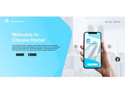Адаптивная вёрстка лендинга ChooseHome