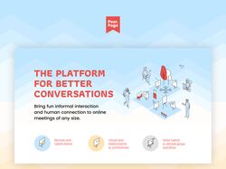 The platform for better conversations landing page