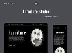 Landing Page/Furniture Studio