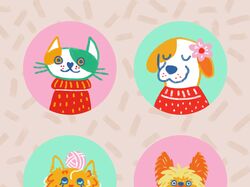 Иллюстрации домашних любимцев