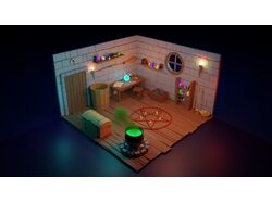 Stylized witch lair