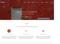 Адаптивная вёрстка лэндинга "Startup!"