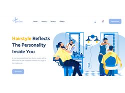 Barber Landing page