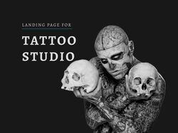 Landing page for Tattoo studio