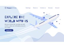 Happy airlines web design