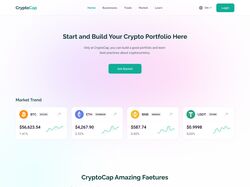 CryptoCap Landing Page