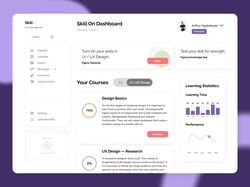 Dashboard for courses of design.
