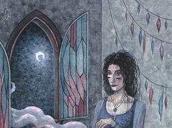 Fantasy witch illustration