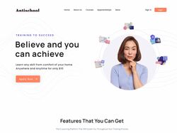 E-Learning Landing Page